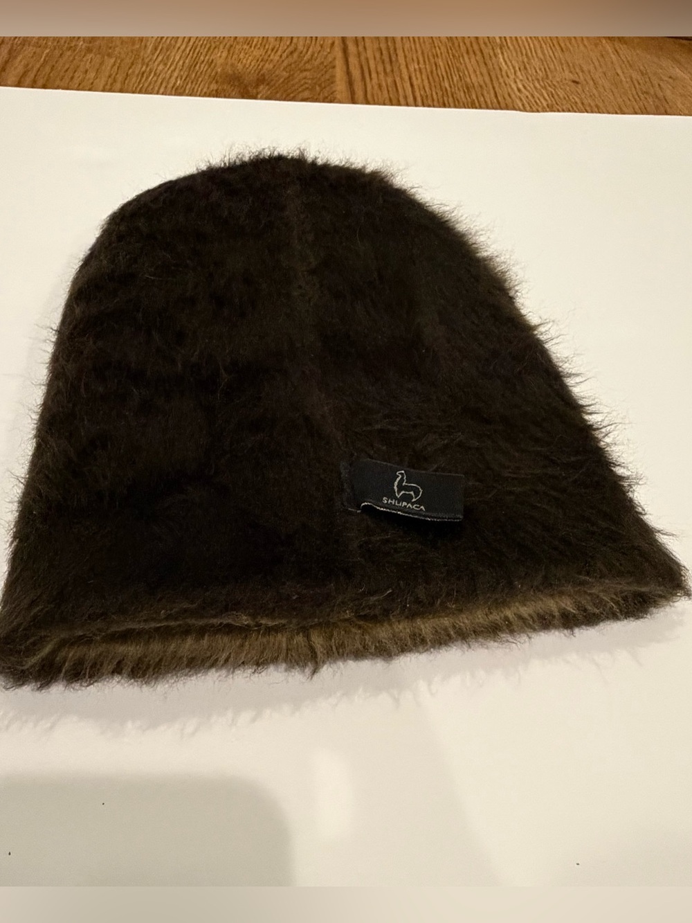 Shupaca Women's Brown & Caramel Alpaca Beanie Hat Handmade in Equador One Size
